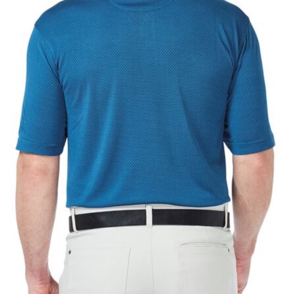Haggar Blue Polo Shirt Classic Style - Picture 2 of 6